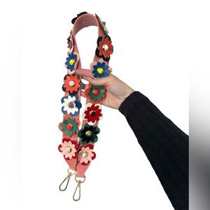 Purse Strap 3D Floral